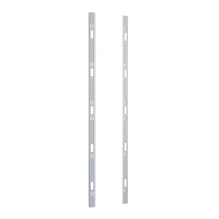 Hammond 42U 23 in. MTG SQUARE RAIL 30W C4PR7323SZPL